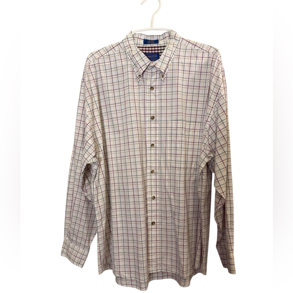Pendleton Men's Broadway Cloth Check Shirt sz XL